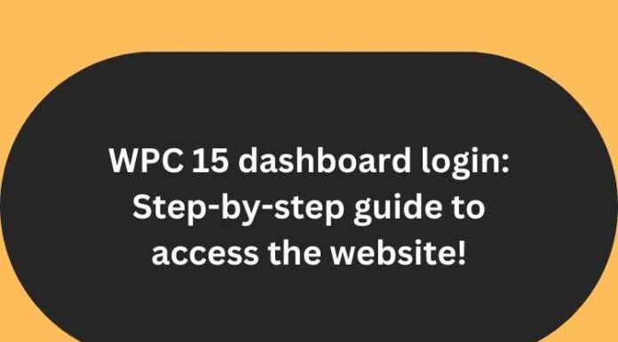 WPC 15 dashboard login: Step-by-step guide to access the website! WPC 15 dashboard login